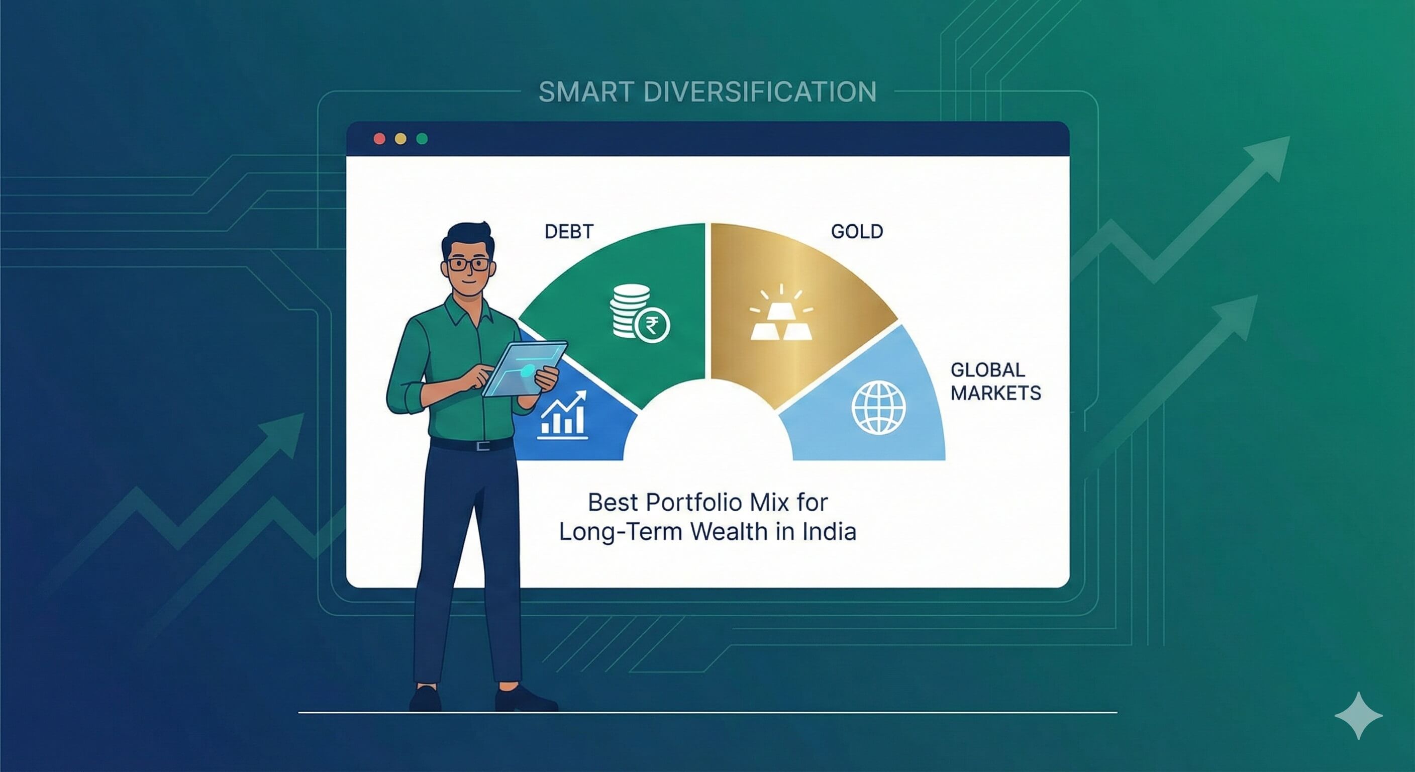 Best portfolio asset mix for long term investments in india